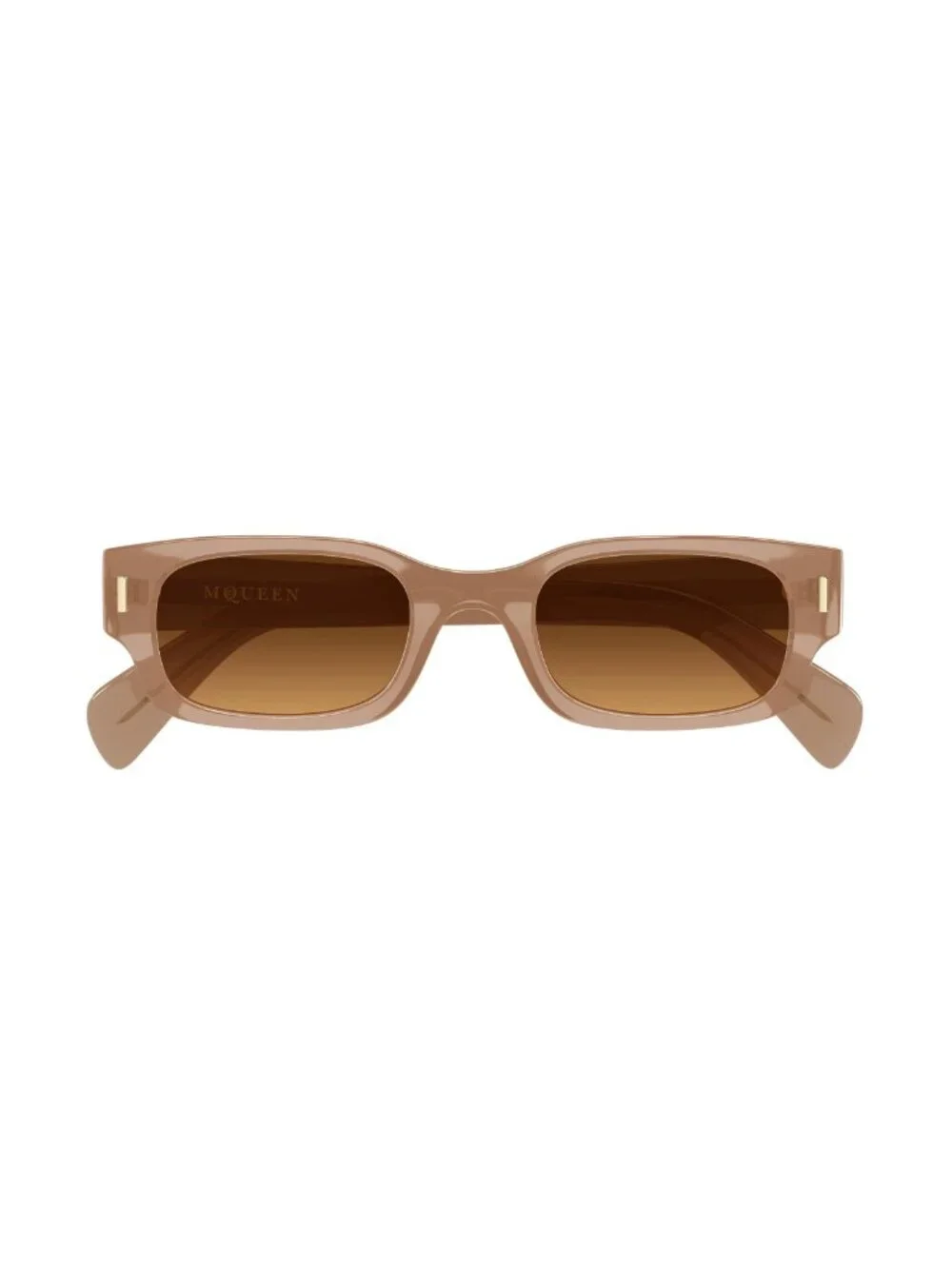 New Alexander McQueen Unisex Sunglasses Brown Lens Acetate Frame AM0549S 003 50